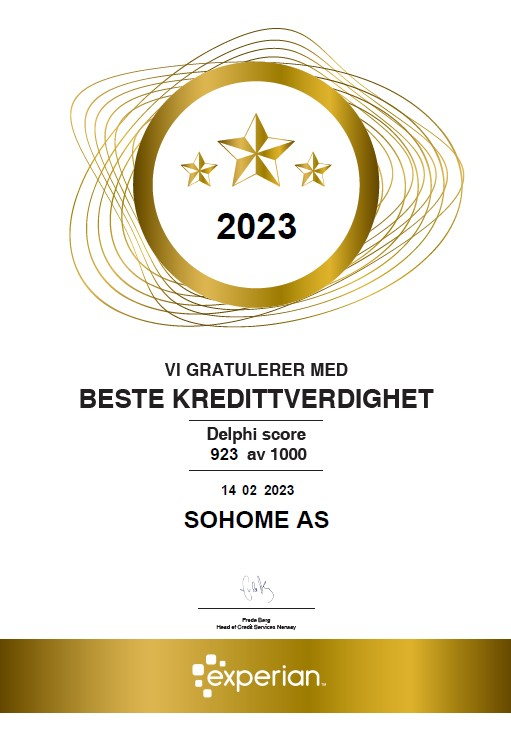 Sohome Credit Score 2023